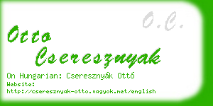 otto cseresznyak business card